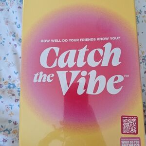 Catch the Vibe Party Game - Bright Yellow & Pink Box